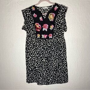 Kirundo Boho Embroidered Floral‎ Dress SZ Large